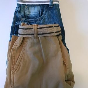 South Pole boys Jean and khaki shorts 2 pair sz 12